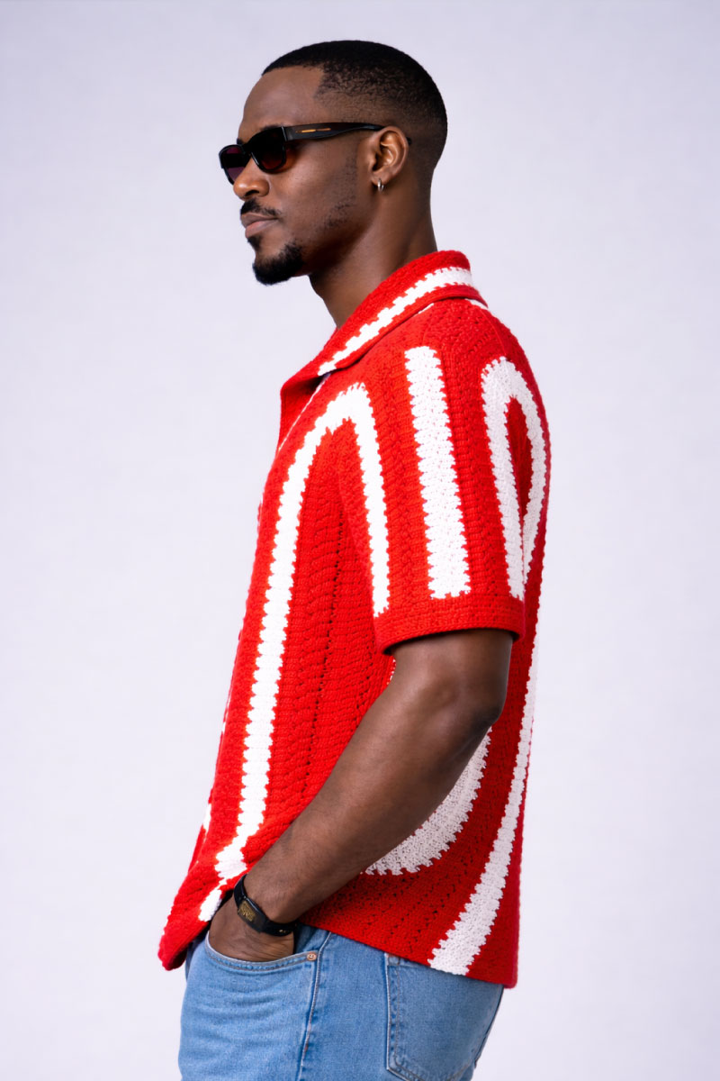 Handmade Crochet Shirt - Image 3