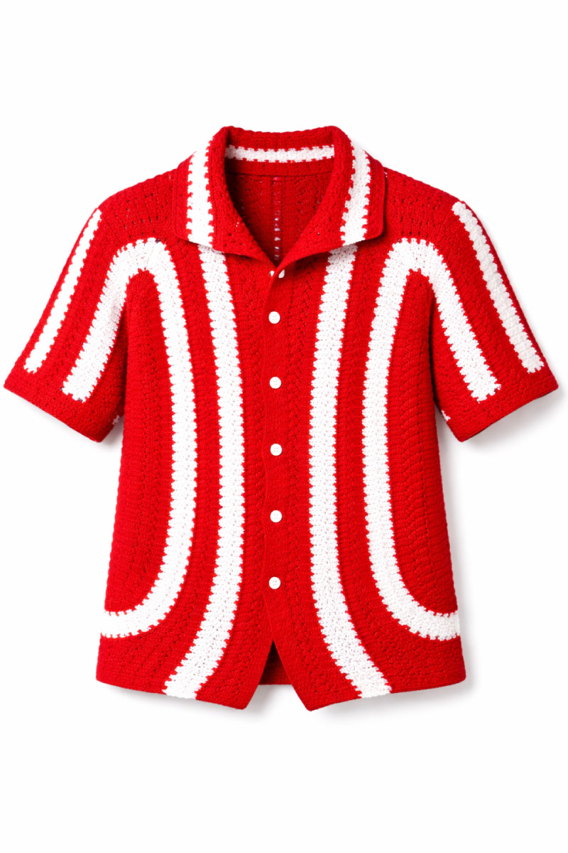 Handmade Crochet Shirt - Image 4