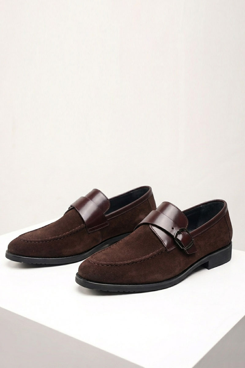 Strap Suede Loafers - Image 2