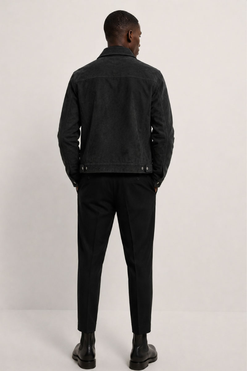 Dark Stone-Wash Trucker Jacket - Image 2